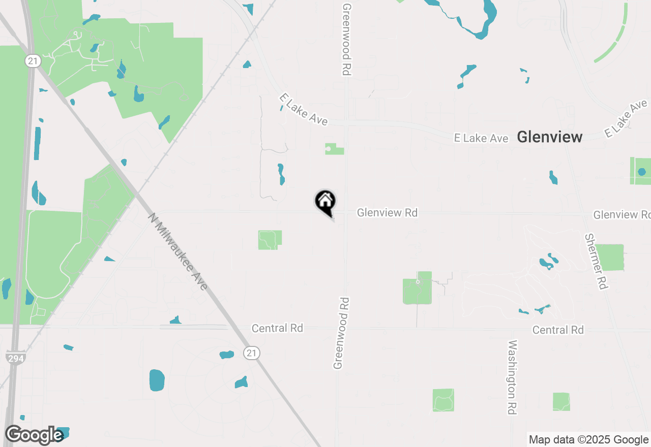 Map of 912 Elmdale Road, Glenview, IL 60025