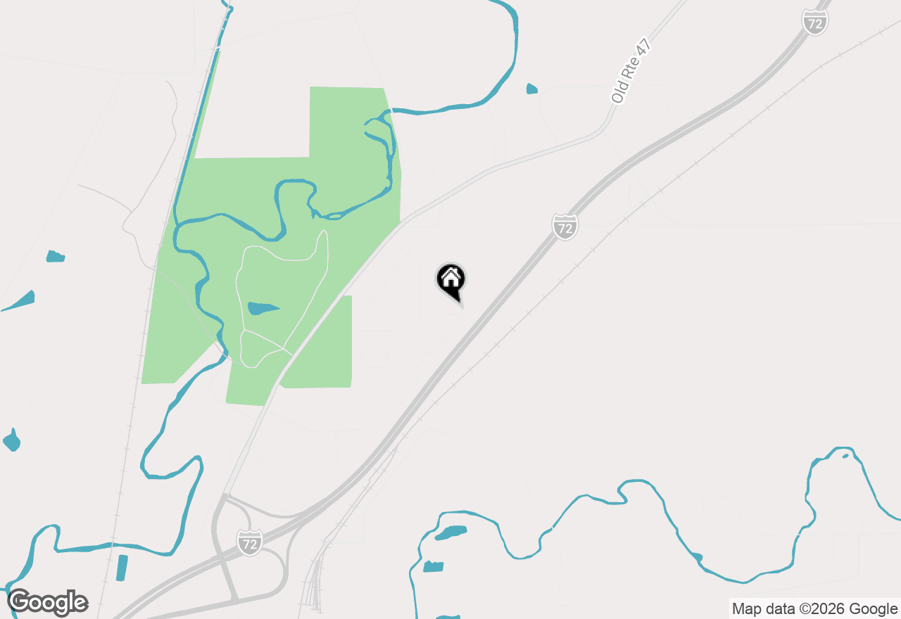 Map of 22 Meadow Drive, Monticello, IL 61856