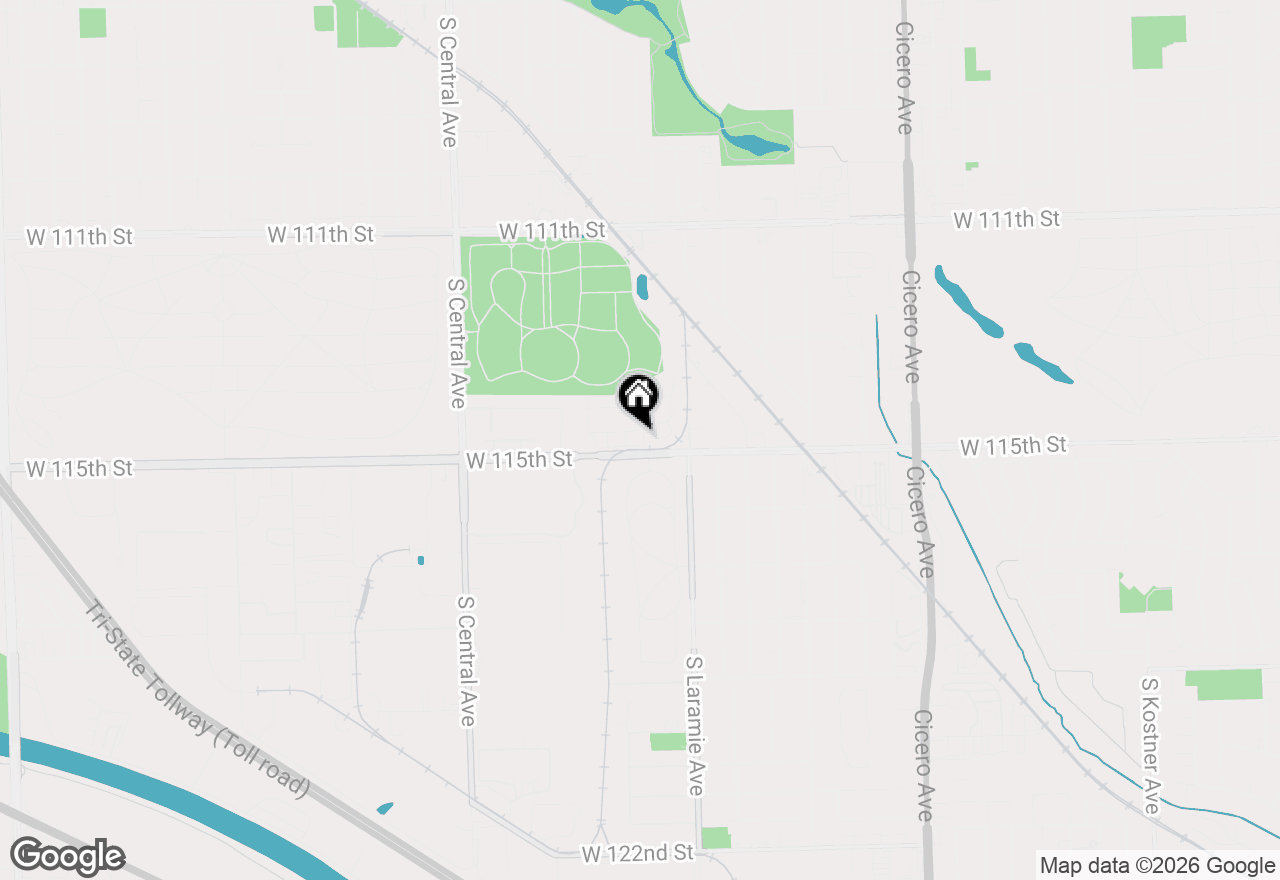 Map of 5275 W Mint Julip Drive #302, Alsip, IL 60803
