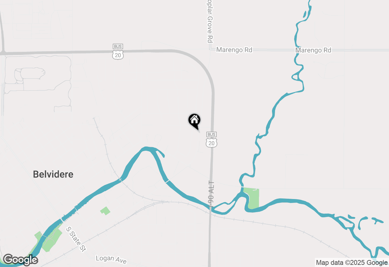 Map of 301 Bear Dusk Way, Belvidere, IL 61008