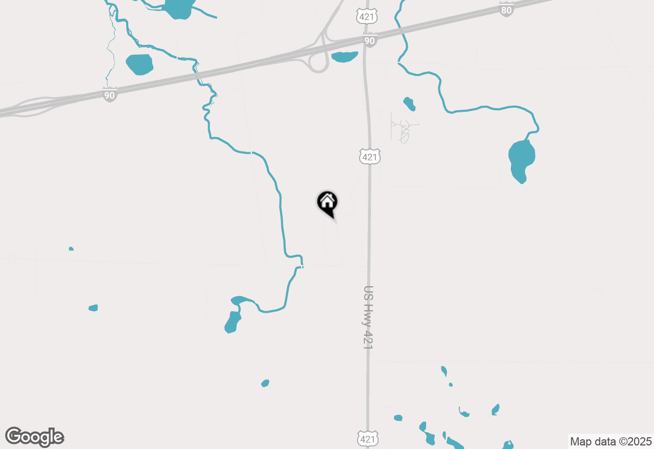 Map of 1869 S Rolling Meadows Drive, Westville, IN 46391