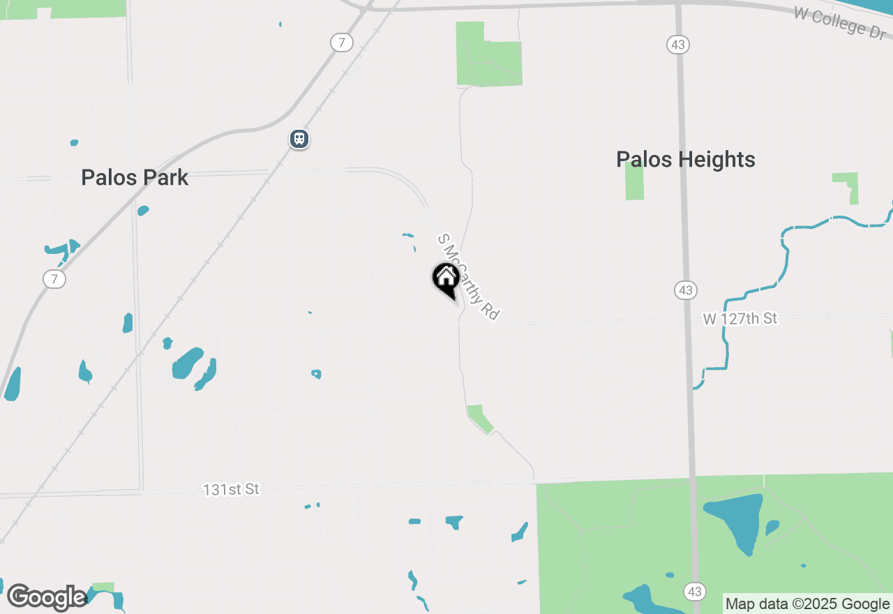 Map of 12631 S Regina Lane, Palos Park, IL 60464