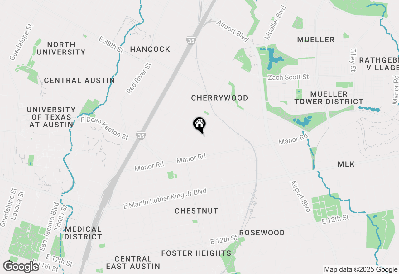 Map of 3203 1/2 Cherrywood Rd #A, Austin, TX 78722