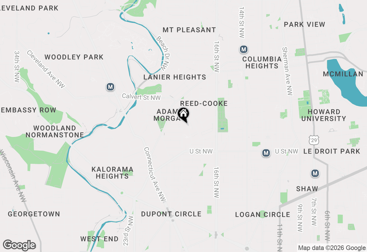 Map of 2307 18th Street Nw #1, Washington, DC 20009