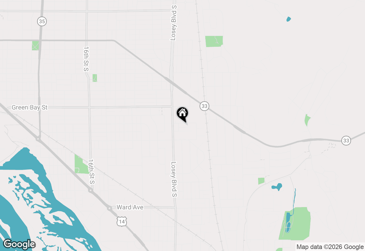 Map of 2512 Travis St, La Crosse, WI 54601