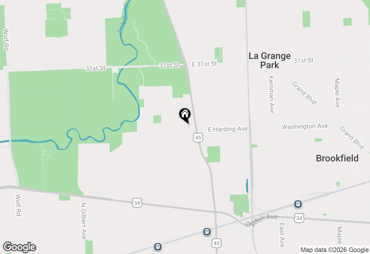 Map of 712 N Catherine Avenue, La Grange Park, IL 60526