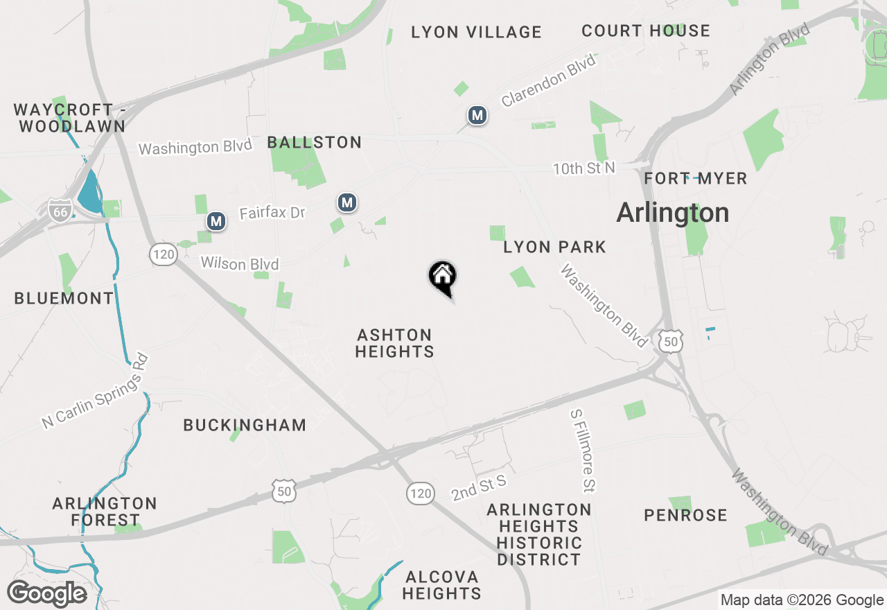 Map of 419 N Jackson Street, Arlington, VA 22201