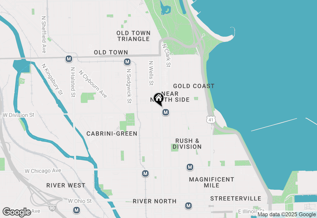 Map of 1212 N La Salle Drive #P347, Chicago, IL 60610