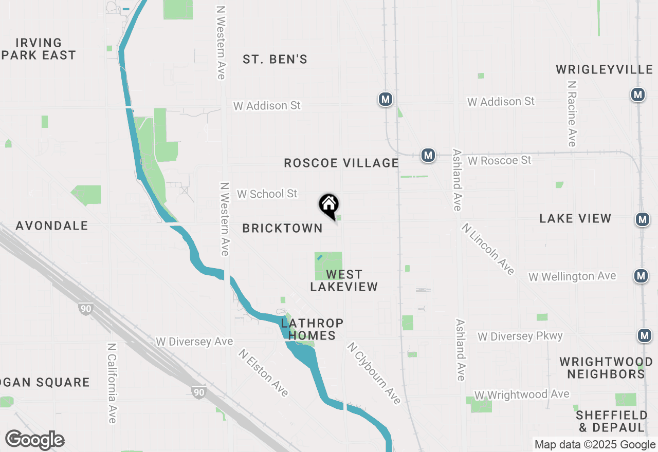 Map of 2027 W Belmont Avenue #1, Chicago, IL 60618