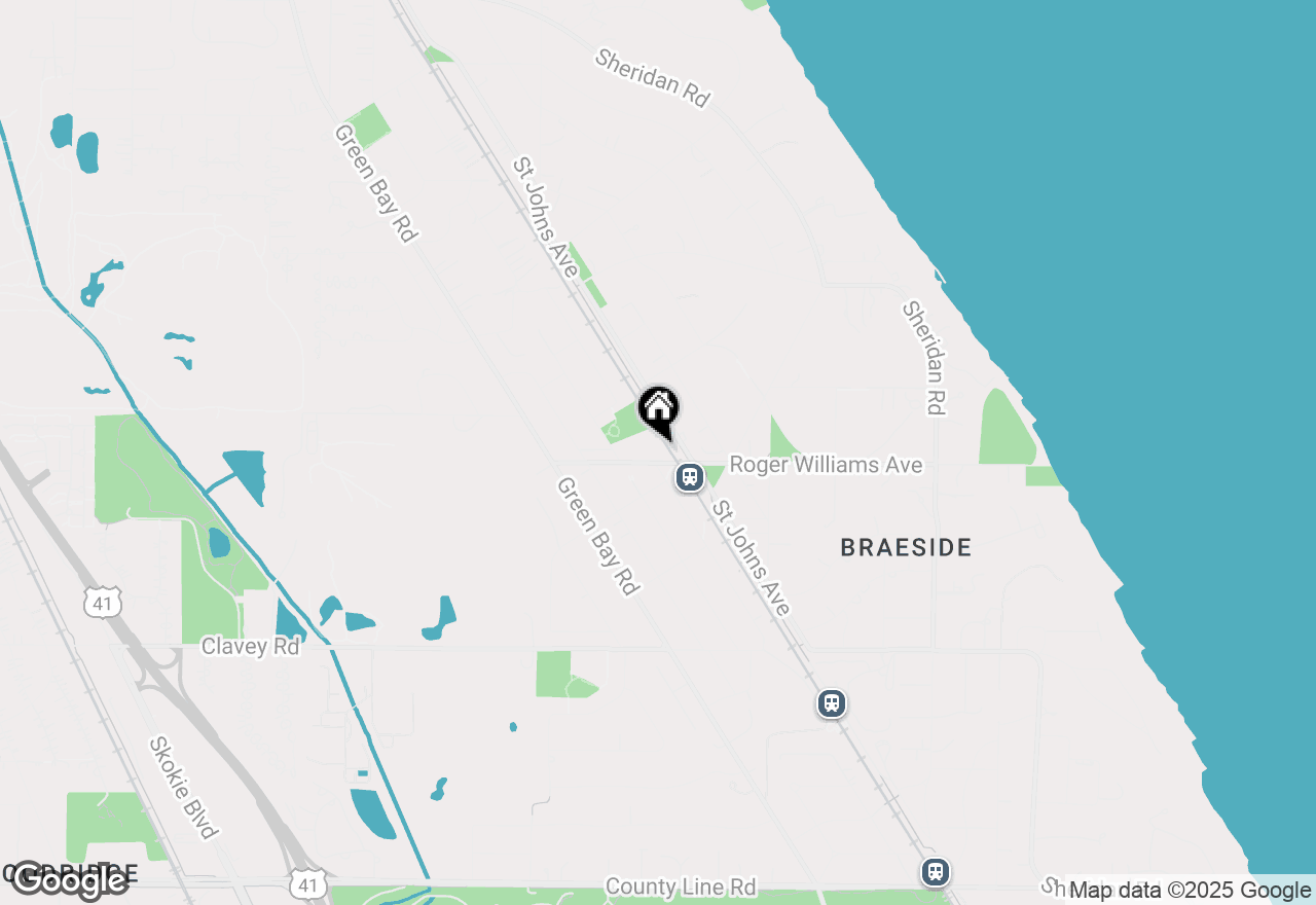 Map of 555 Roger Williams Avenue #208, Highland Park, IL 60035