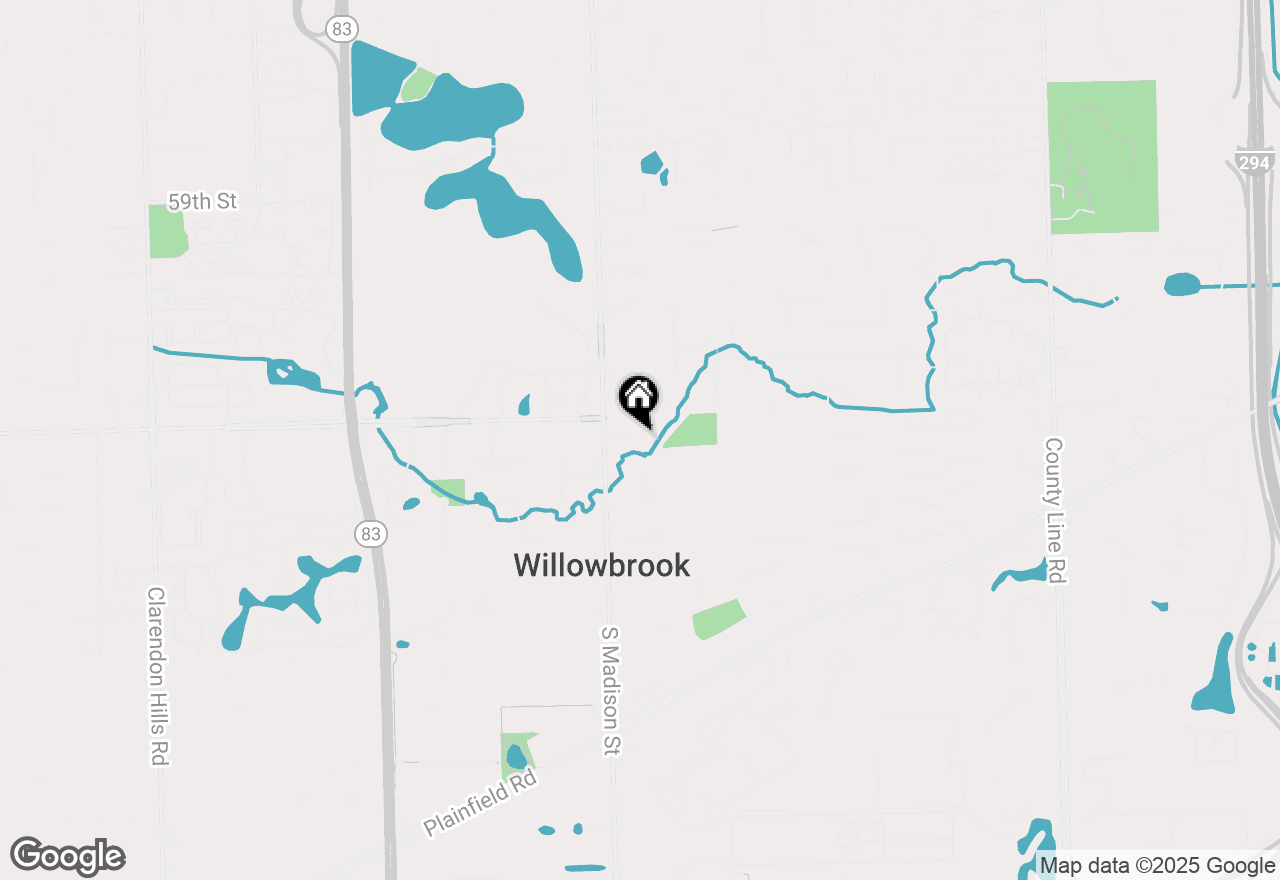 Map of 421 Creekside Court, Willowbrook, IL 60527