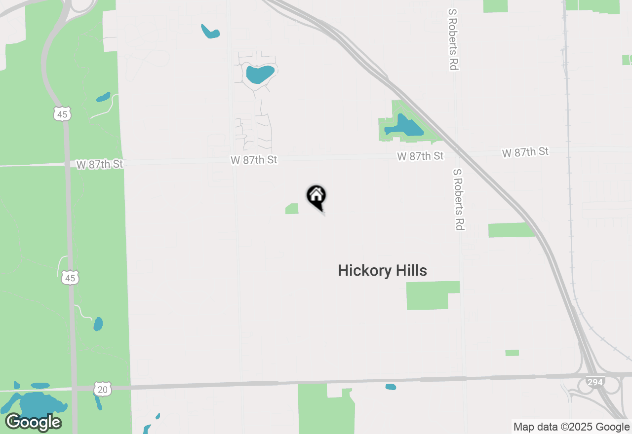 Map of 8900 S 85th Avenue, Hickory Hills, IL 60457