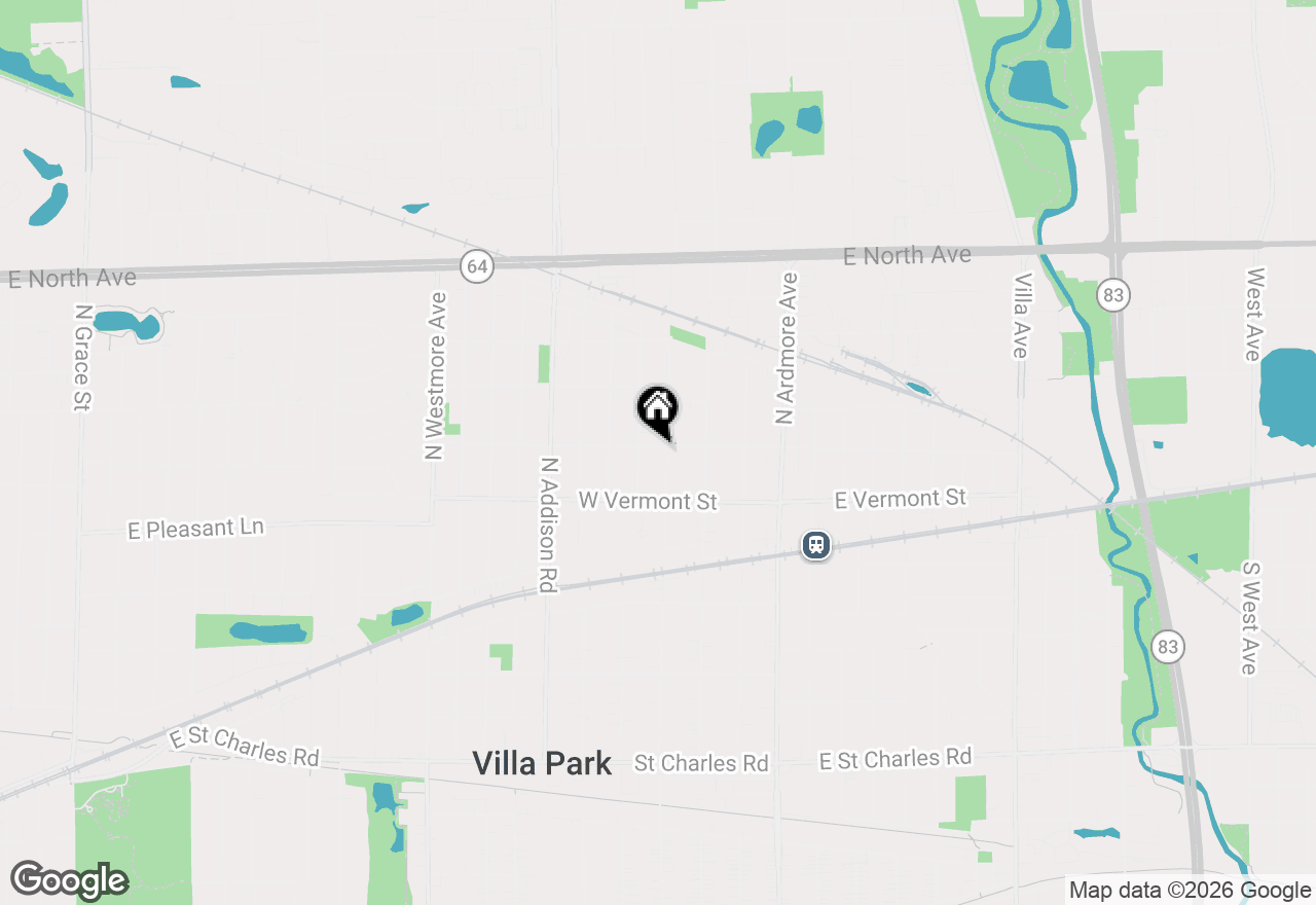 Map of 512 N Harvard Avenue, Villa Park, IL 60181