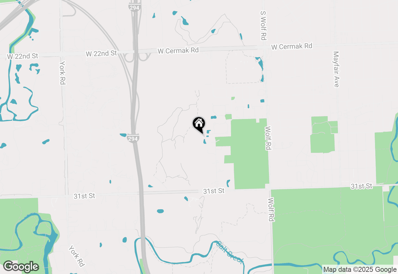 Map of 2728 Burton Court, Westchester, IL 60154