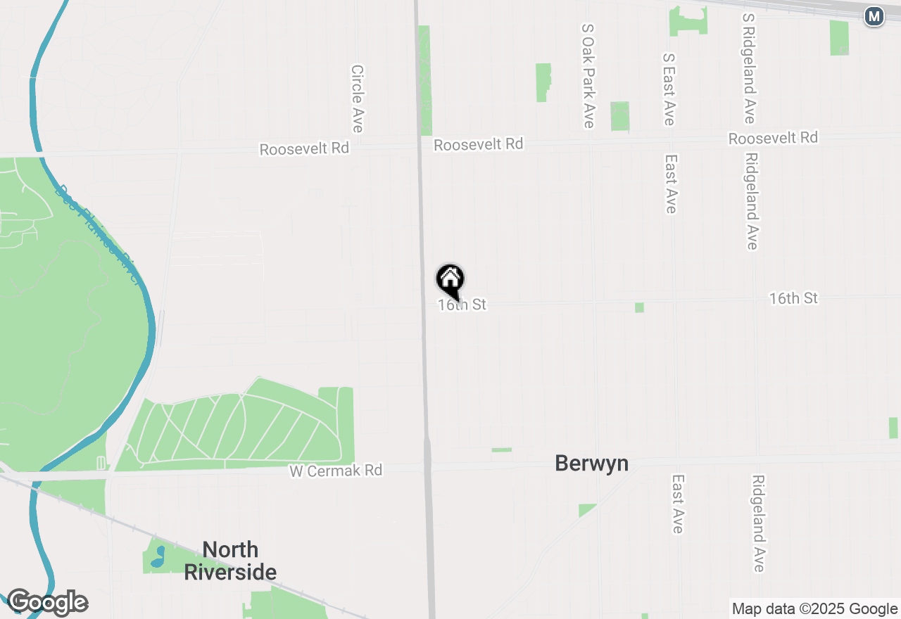 Map of 7120 16th Street, Berwyn, IL 60402