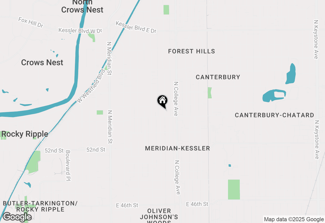 Map of 5424 Broadway Street, Indianapolis, IN 46220