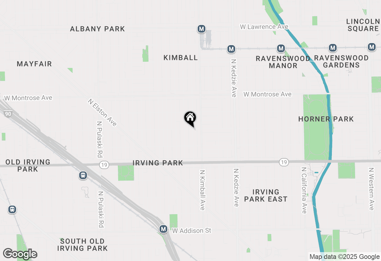 Map of (Address confidential), Chicago, Illinois 60618