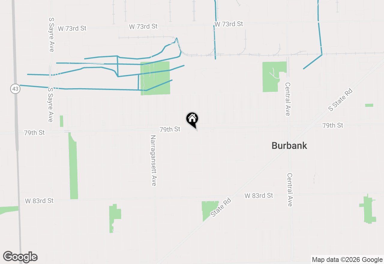Map of 6135 W 79th Street #1, Burbank, IL 60459