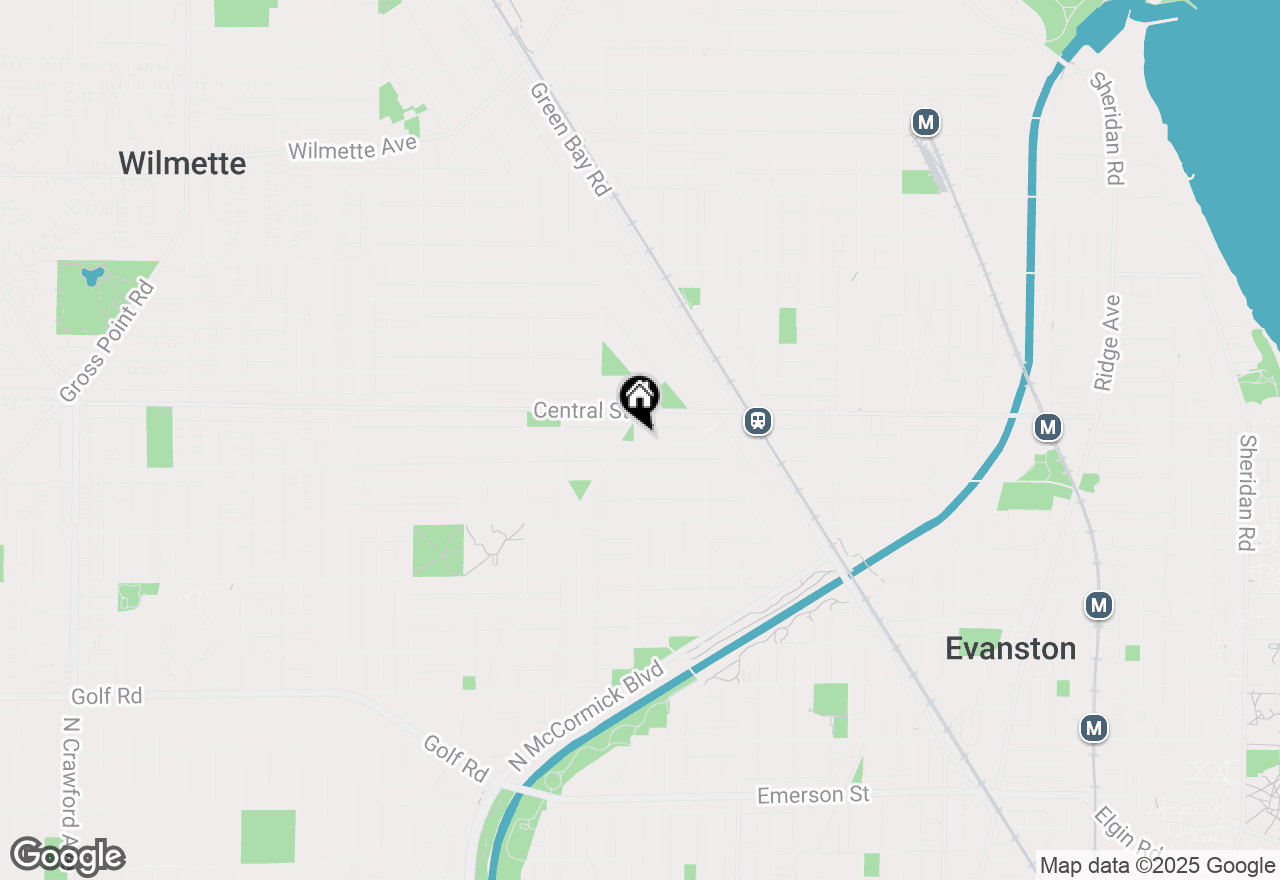 Map of 2133 Harrison Street, Evanston, IL 60201