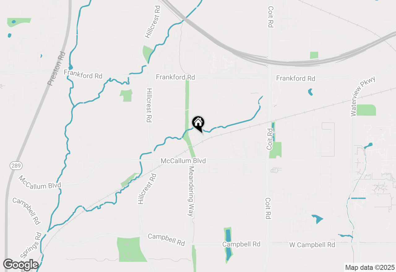 Map of 17490 Meandering Way #1506, Dallas, TX 75252