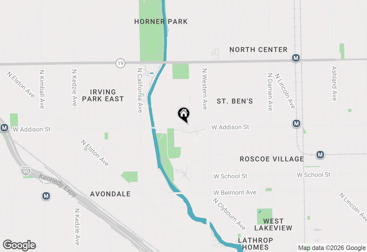 Map of 2532 W Addison Street #2E, Chicago, IL 60618