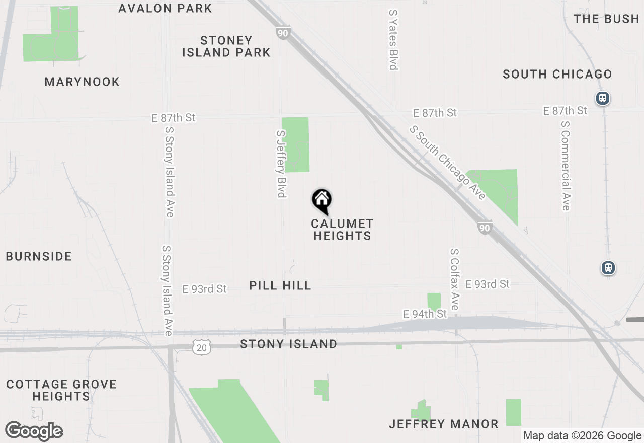 Map of 9044 S Merrill Avenue, Chicago, IL 60617