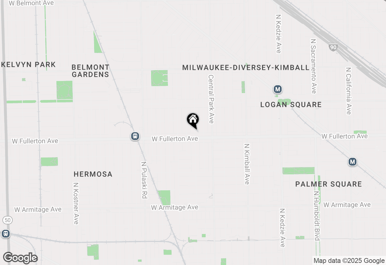 Map of 2414 N Lawndale Avenue #1, Chicago, IL 60647