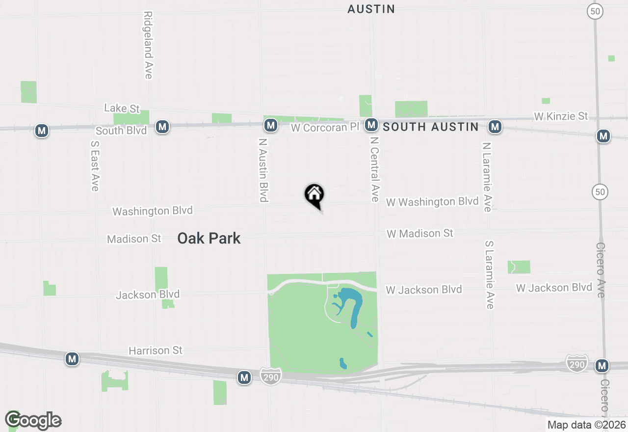 Map of 46 N Menard Avenue #BG, Chicago, IL 60644
