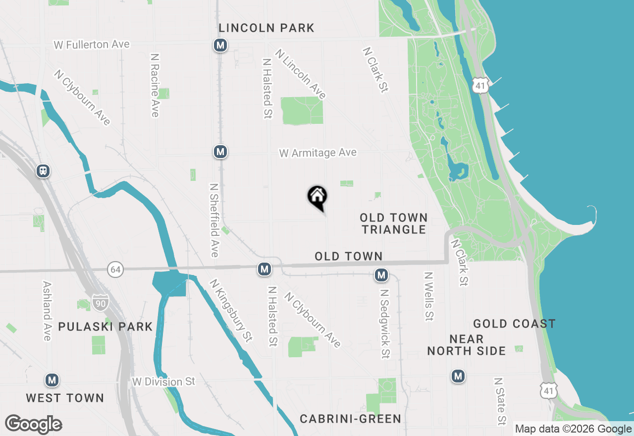 Map of 616 W Willow Street, Chicago, IL 60614
