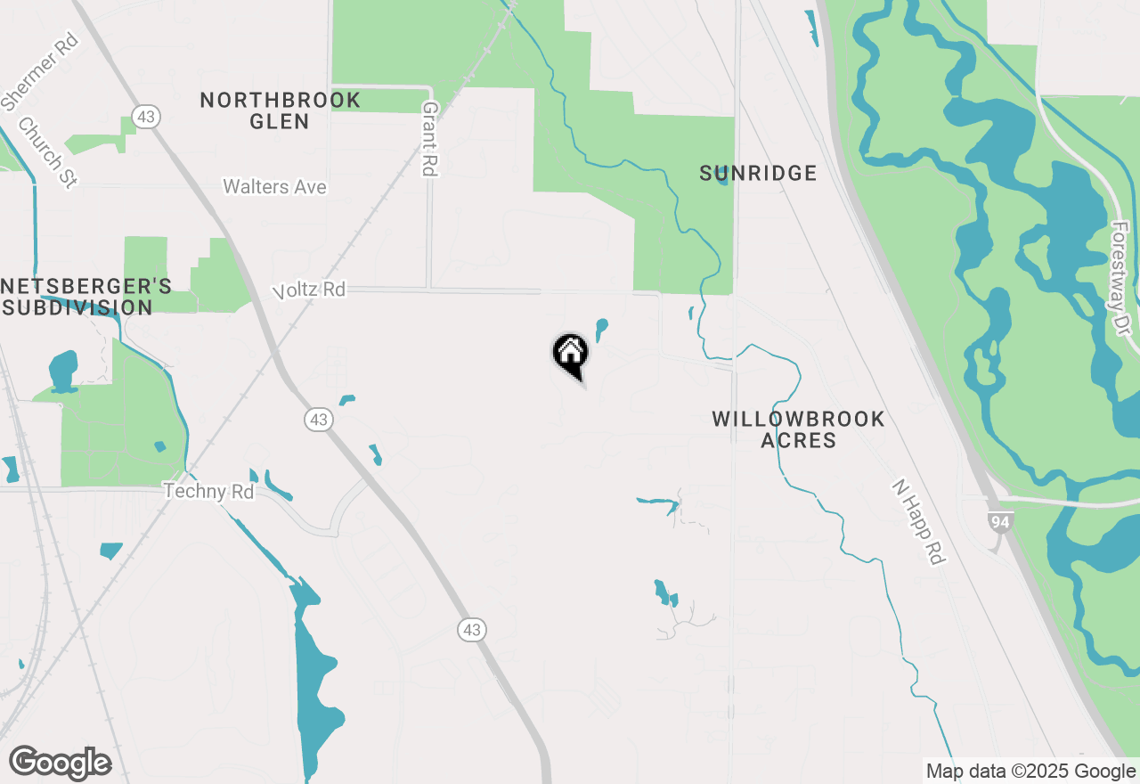 Map of 1755 Braeside Lane, Northbrook, IL 60062