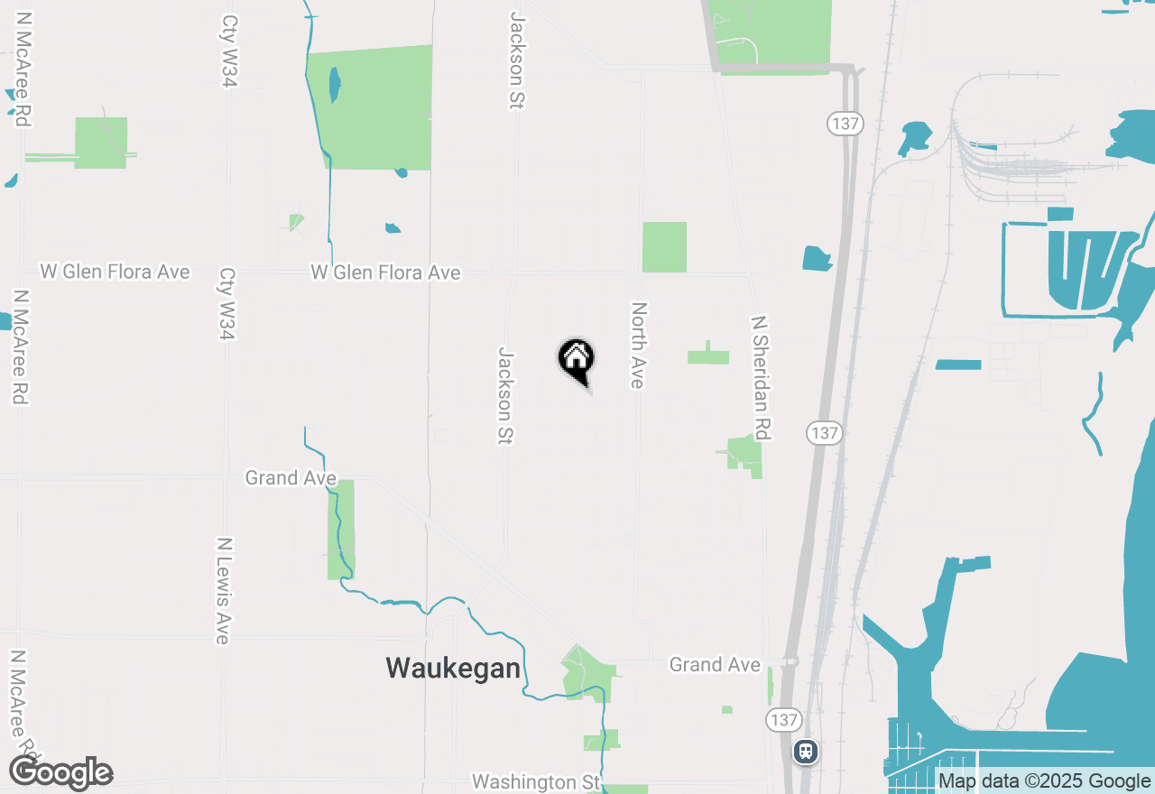 Map of 918 N Ash Street, Waukegan, IL 60085