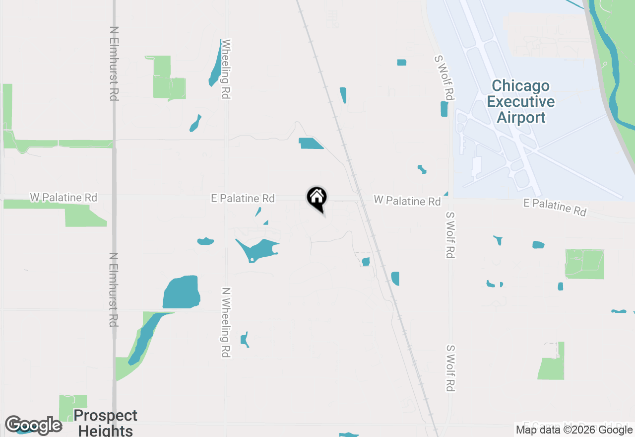 Map of 99 Cantal Court, Wheeling, IL 60090