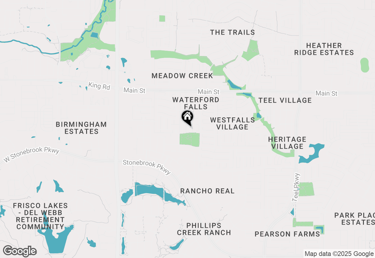 Map of 8433 Winged Foot Drive, Frisco, TX 75036