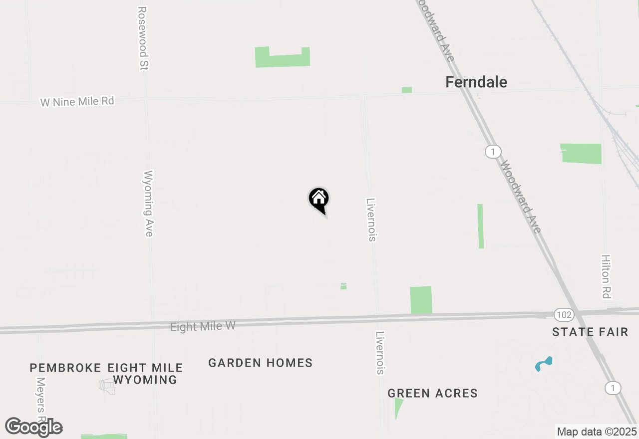 Map of 768 Pinecrest Drive, Ferndale, MI 48220