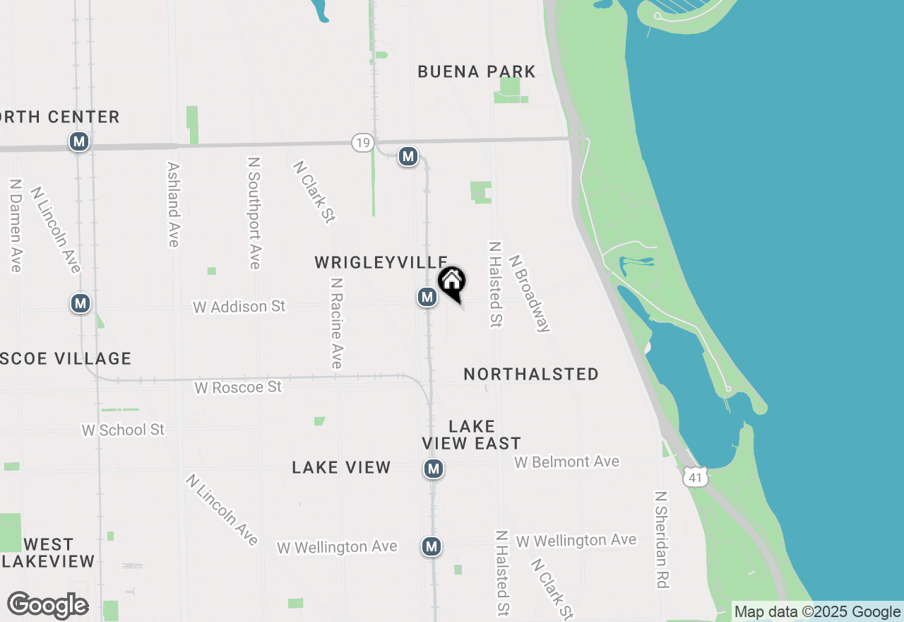 Map of 3544 N Fremont Street #3S, Chicago, IL 60657