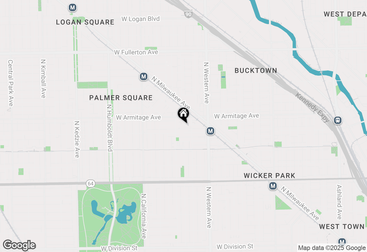 Map of 2529 W Homer Street, Chicago, IL 60647