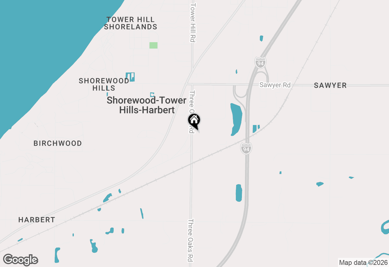 Map of 13189 Three Oaks Road, Sawyer, MI 49125