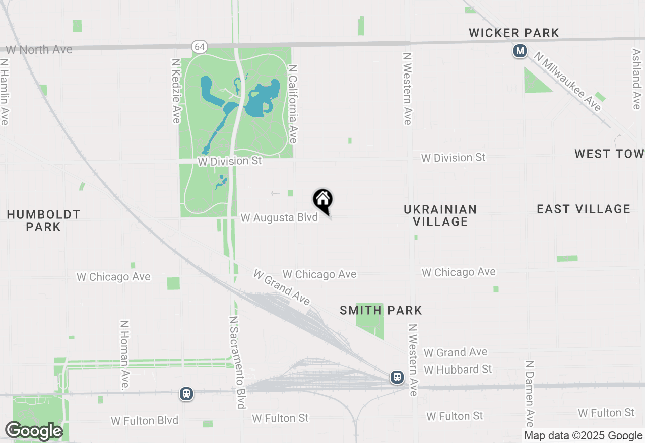 Map of 2701 W Augusta Boulevard #2F, Chicago, IL 60622