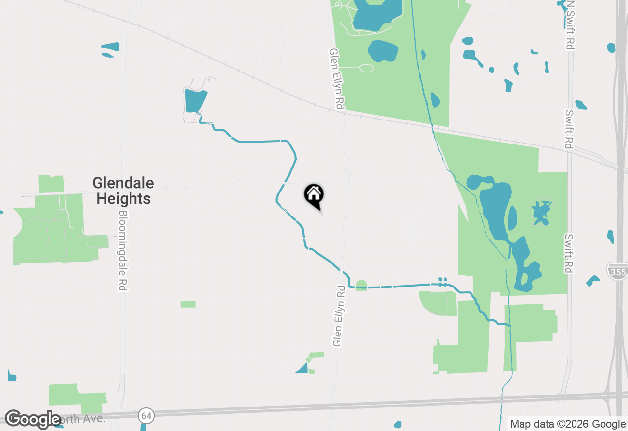 Map of 1543 Highland Avenue, Glendale Heights, IL 60139