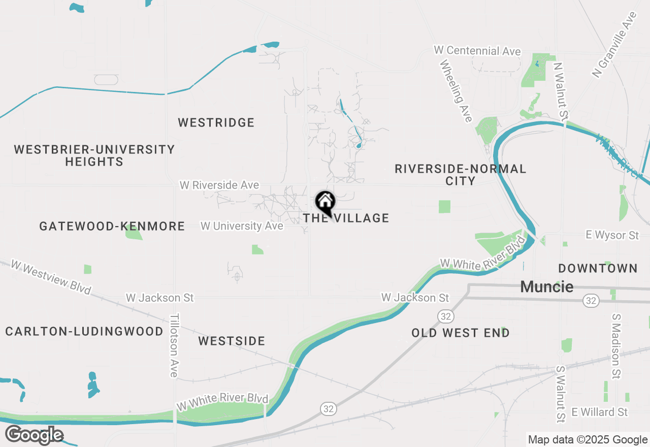 Map of 1712 W University Avenue, Muncie, IN 47303
