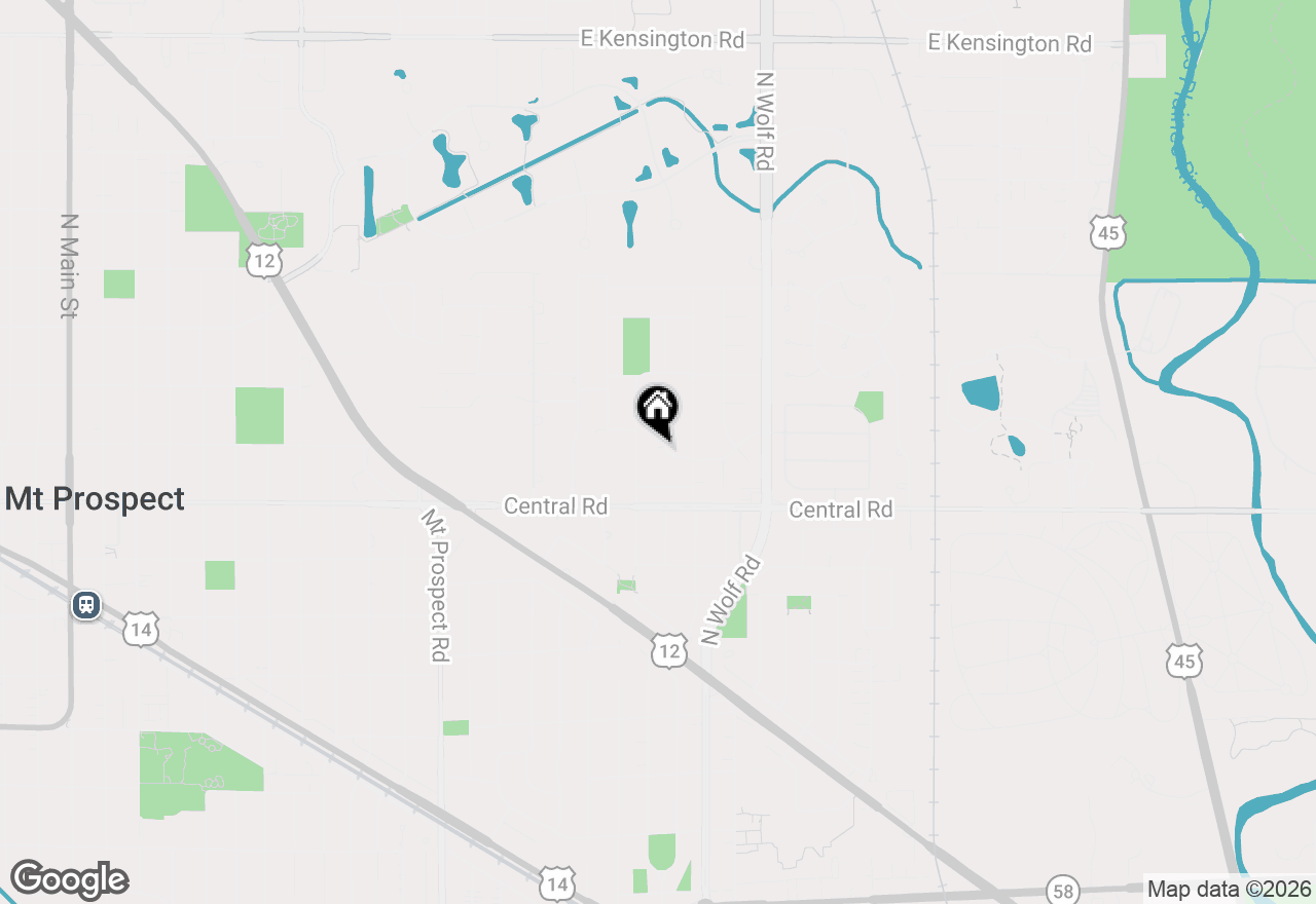 Map of 1431 E Emmerson Lane, Mount Prospect, IL 60056