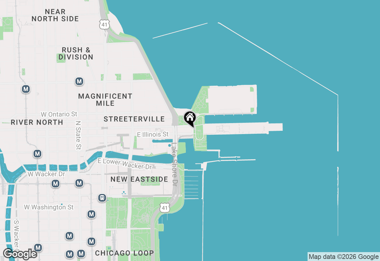 Map of 505 N Lake Shore Drive #4911, Chicago, IL 60611