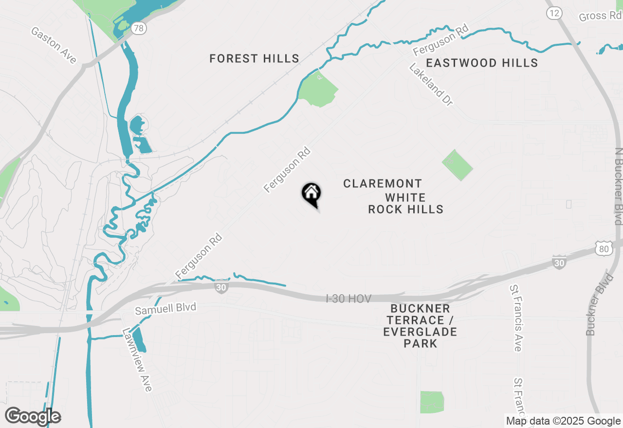 Map of 2460 Wildoak Drive, Dallas, TX 75228