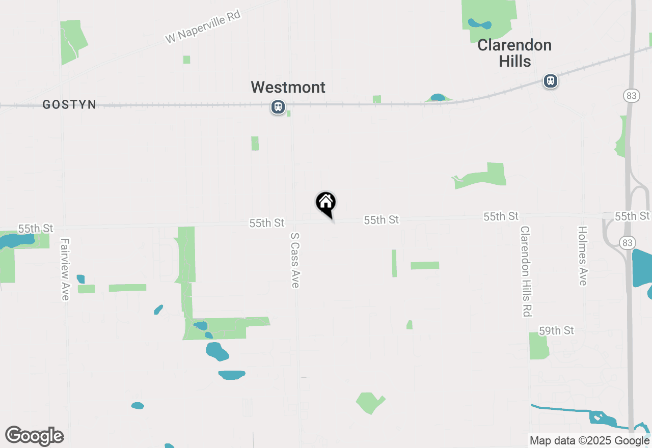 Map of 47 E 55th Street, Westmont, IL 60559