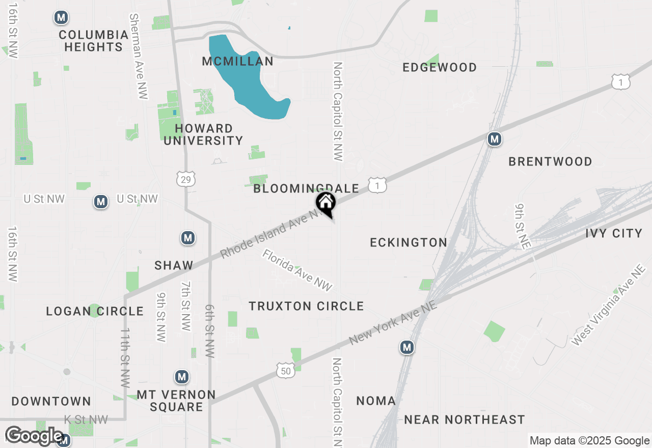 Map of 28 T Street Nw, Washington, DC 20001