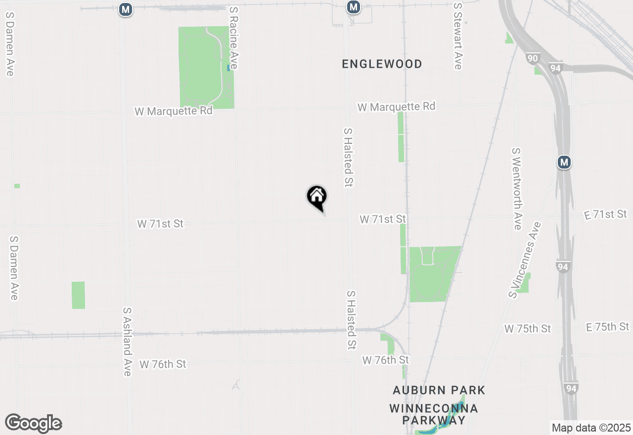 Map of 906 W 71st Street, Chicago, IL 60621