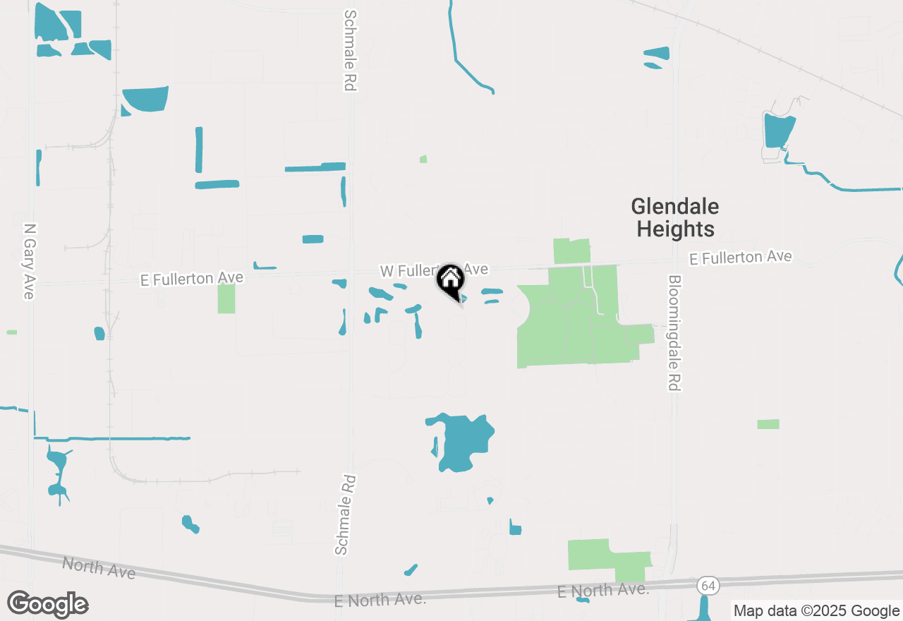 Map of 56 N Golfview Court, Glendale Heights, IL 60139