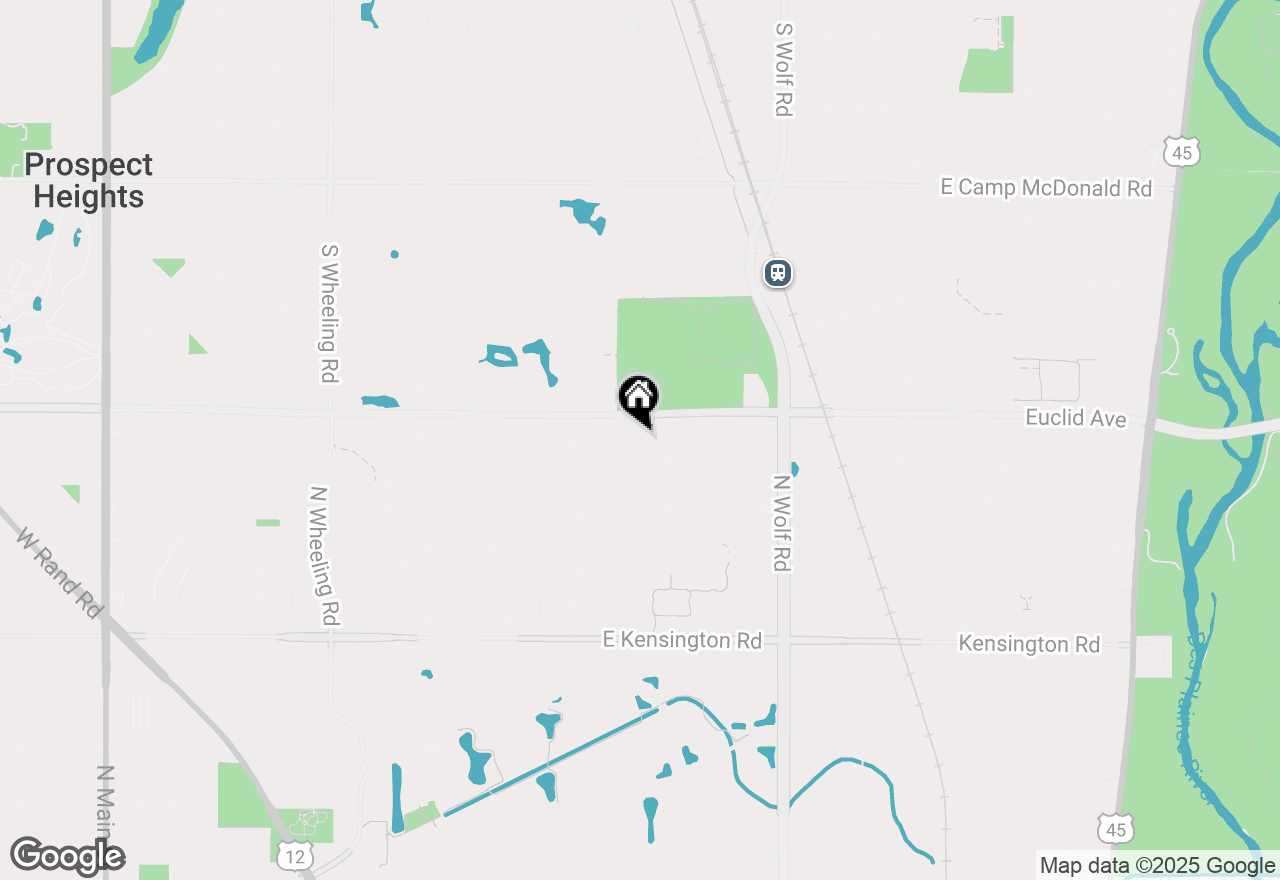 Map of 1501 E Barberry Lane, Mount Prospect, IL 60056