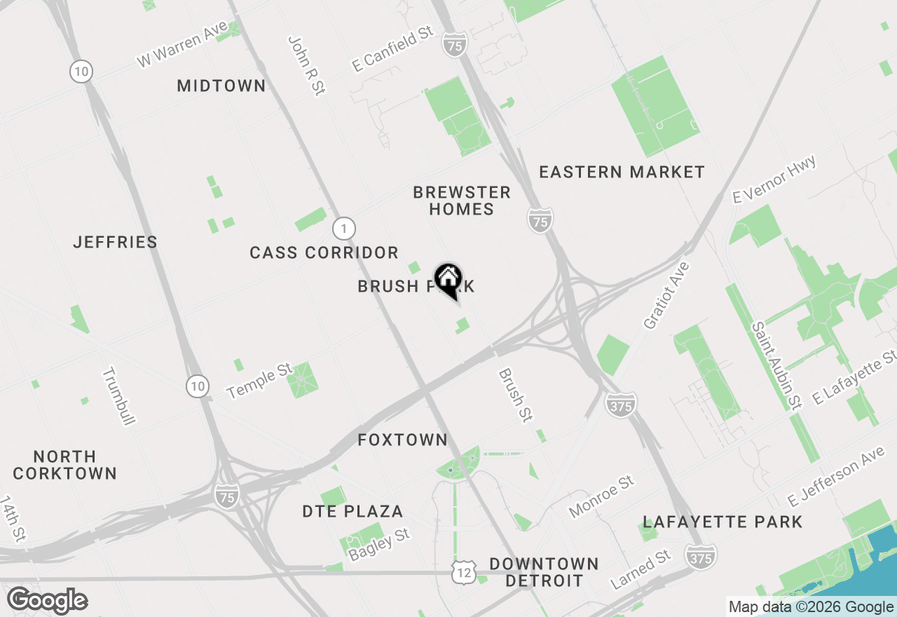 Map of 2650 John R Street, Detroit, MI 48201