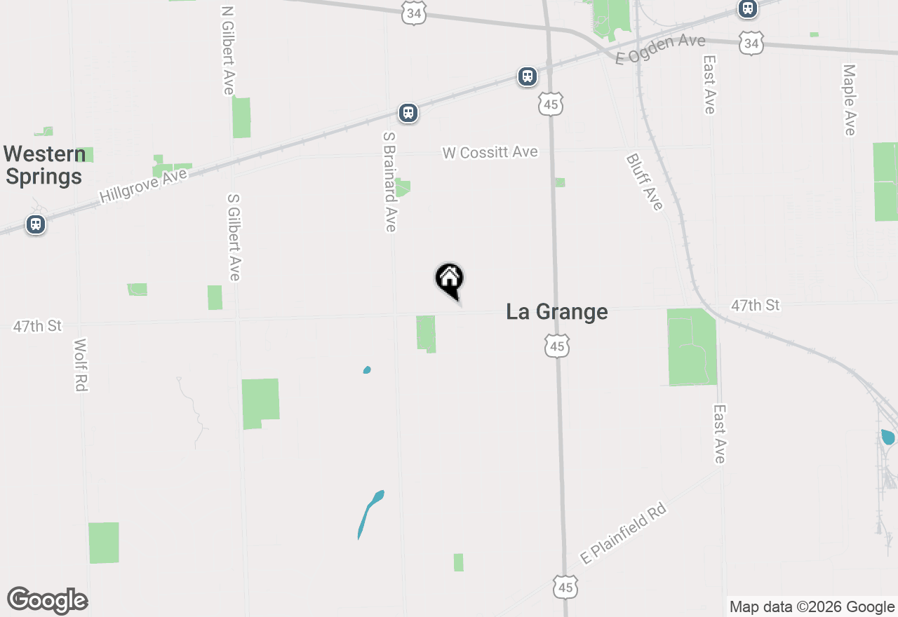 Map of 448 S Spring Avenue, La Grange, IL 60525